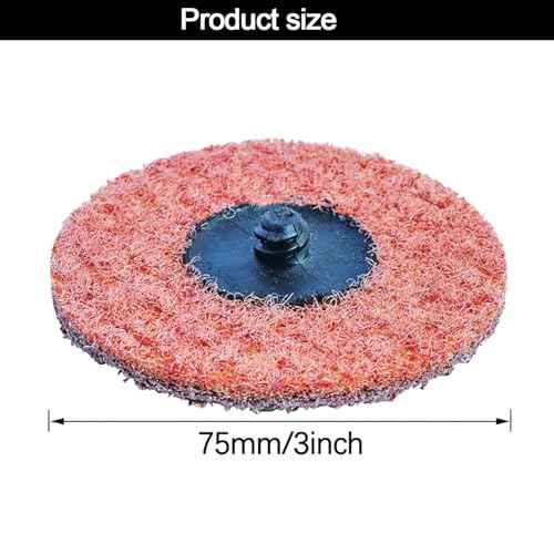 30 PCS 3" Inch Roll Lock Quick Change Sanding Disc Pad for Surface Polishing 1/4" Shank,Sanding Pads for Power-Operated Sanders