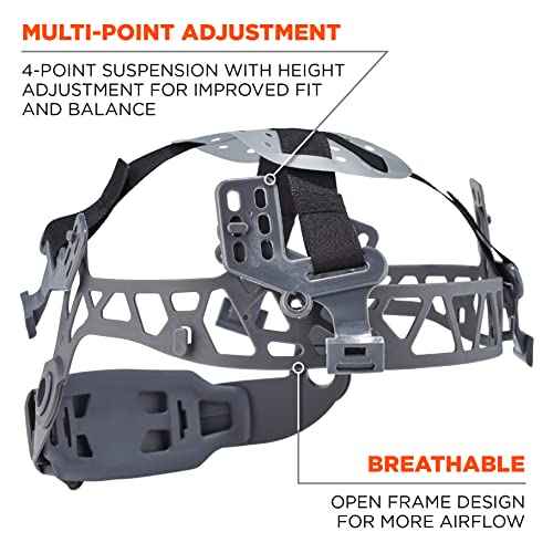 Vented Hard Hat , Full Brim Style, Ratchet Suspension, Class C, Ergodyne Skullerz 8973,White