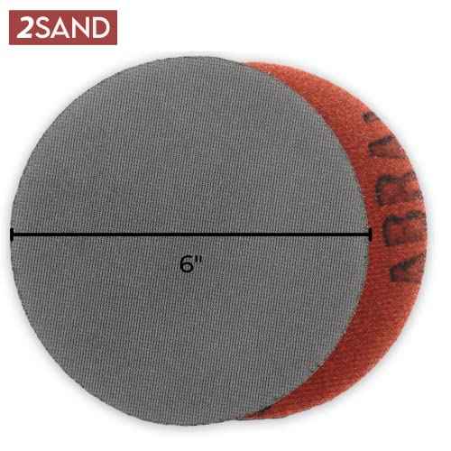 2SAND Mirka Abralon 6-inch Hook & Loop Polishing Discs - Pack of 5 (1000 Grit)