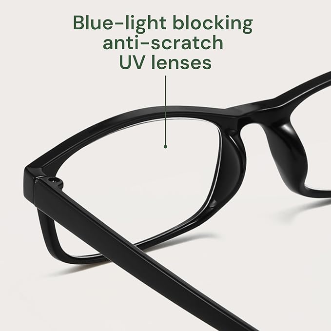 Gaoye +6.0 Multi Pack Reading Glasses - Blue Light Blocking Lenses, TR90 Frames, UV400 - Eyeglasses with Clear Vision