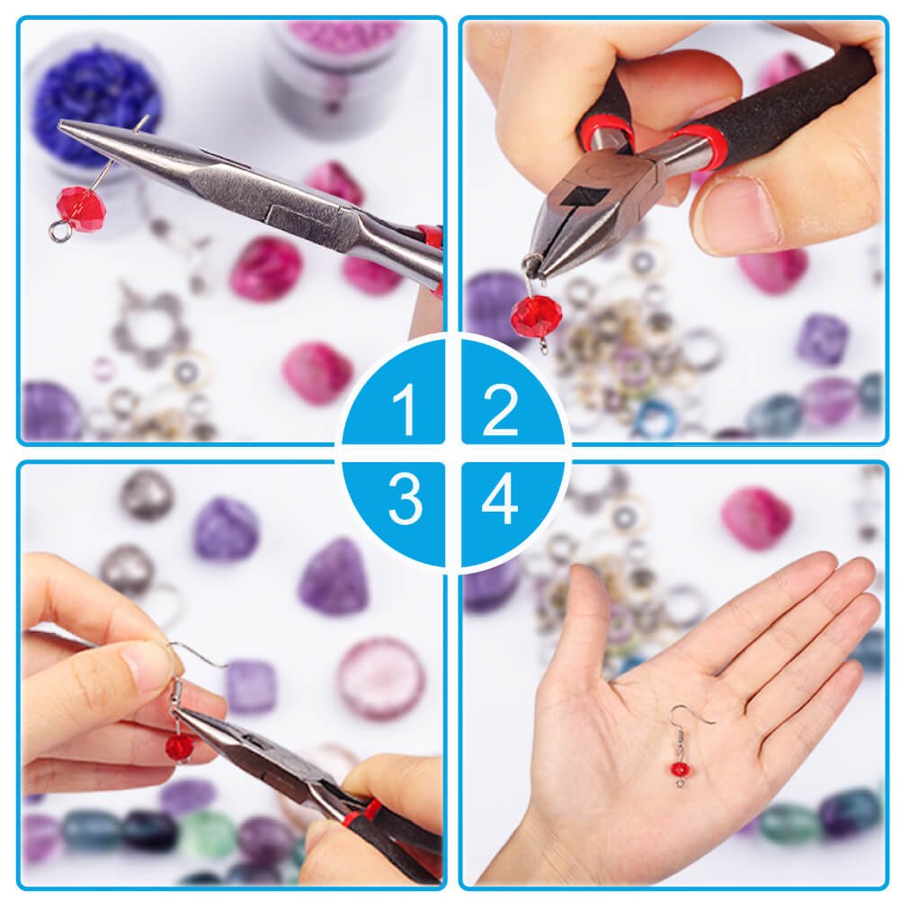 PAXCOO Jewelry Making Supplies Kit with Tools, Wires, Findings for Jewelry Repair and Beading