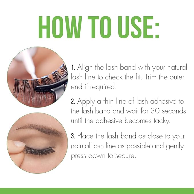 DUO Brush-On Clear Lash Glue –Waterproof Strip Lash Adhesive with Vitamins A, C & E, Long Lasting Eyelash Glue, 0.18 oz, 2 Pack