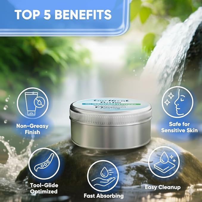 Myofascial Releaser Emollient Balm for IASTM & Gua Sha – Non-Greasy Massage Balm for Tool Glide and Bodywork – Natural, Hypoallergenic, Unscented Massage Balm Alternative to Oil (100g)