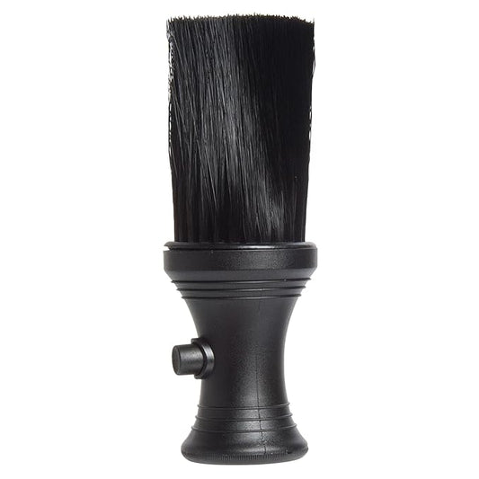 Diane Neck Duster Brush for Hair Cutting, Removes Loose Hair from Neckline and Ears, Barber Supplies and Salon Accessories, Soft Nylon Bristles, Stand Up Base, 6.25” wtih Powder Dispenser