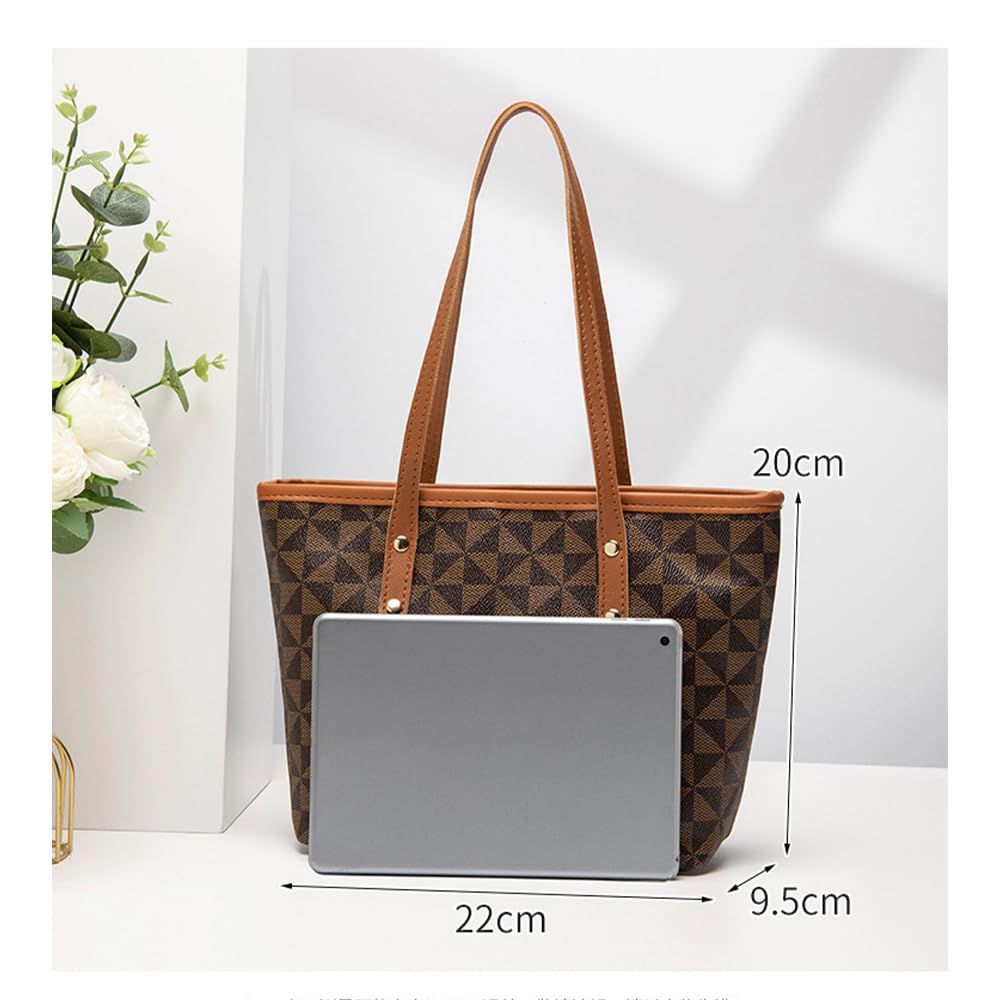 Tote Bag for Women Wide Shoulder Strap Top-handle Satchel Purse Handbags Printing Travel Large Shoulder Bag for Work Purse