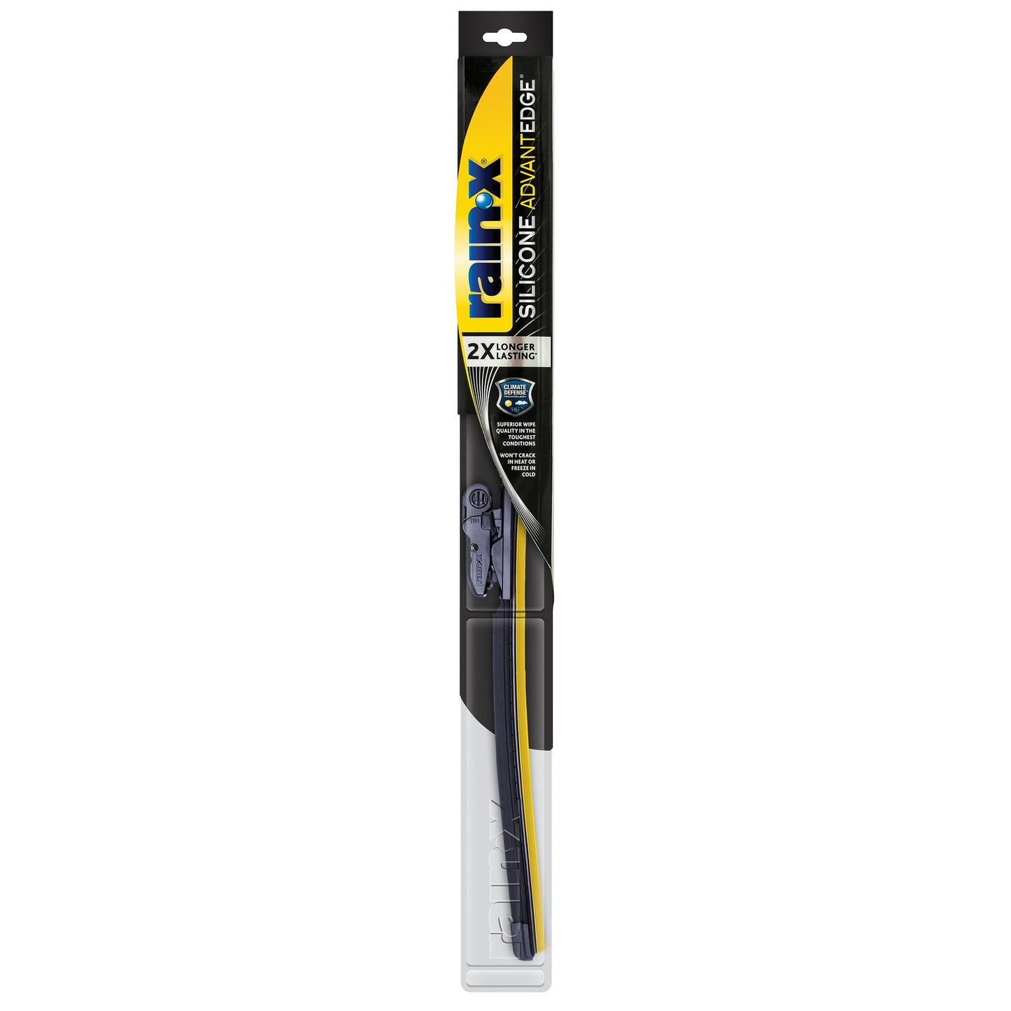 Rain-X Silicone AdvantEdge Wiper Blade 26" Windshield Wiper Blades Replacement, All-Weather Performance Lasts 2X Longer, Premium Beam, Installock Adapter for Easy Fit (Pack of 1)