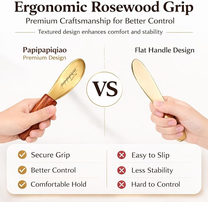Copper Brass Gua Sha Muscle Scraper Tool with Wooden Handle Ã¢ÂÂ H62 Brass IASTM Soft Tissue Massage Tool for Fascia Release & Scar Tissue Relief Ã¢ÂÂ Deep Tissue Scraping Tool for Back & Body