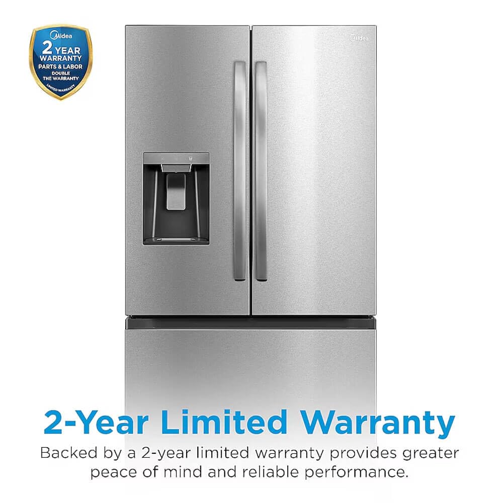 Midea MRF29D6AST 29.3 Cu. Ft. Stainless 3-Door French Door Smart Refrigerator