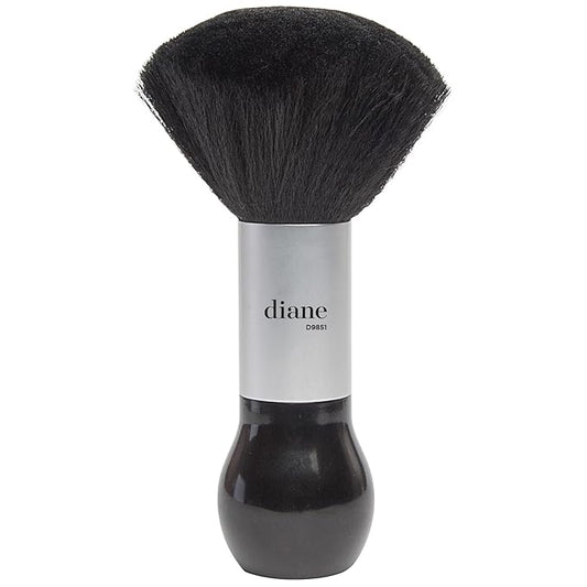 Diane Neck Duster Brush for Hair Cutting, Removes Loose Hair from Neckline and Ears, Barber Supplies and Salon Accessories, Soft Nylon Bristles, Stand Up Base, 7.5"