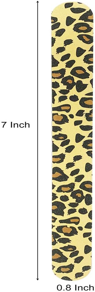 Nail File 10 PCS Professional Double Sided 100/180 Grit Nail Files Emery Board Colorful Manicure Pedicure Tool and Nail Buffering Files