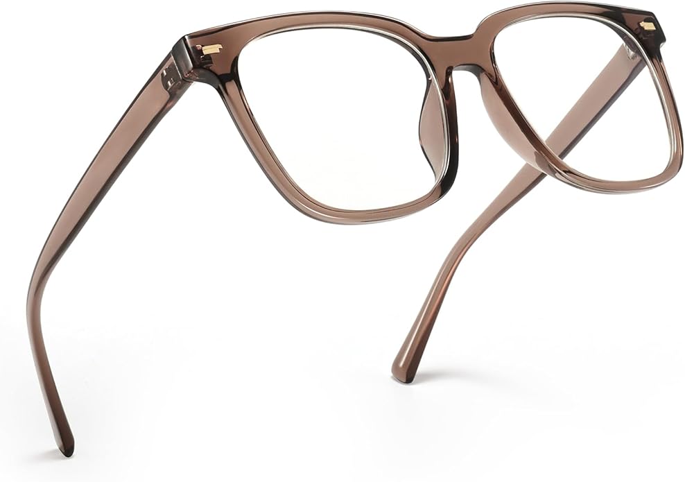 PANNER Oversized Square Blue Light Blocking Glasses for Women Men Anti Glare Reduce Eyestrain Computer Glasses