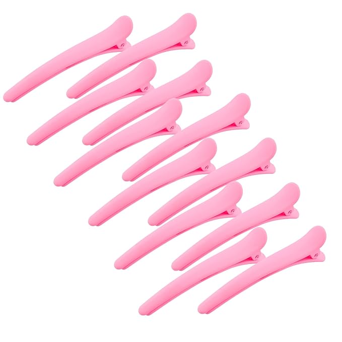 YISSION 12 PCS Hair Clips for Styling Sectioning, 3.1 Inch Matte Alligator No Crease Duck Billed Hair Clips, Hair Barrettes for Women Girls