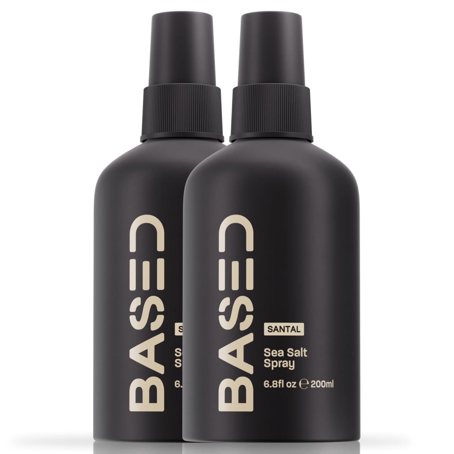 BASED Sea Salt Spray, Natural Finish Sea Salt Spray for Hair, Volume & Texture, Infused with Kelp & Vitamin B5, Light & Non-Greasy, Paraben Free, No Drying Alcohols, 6.8 oz (Pack of 2)"