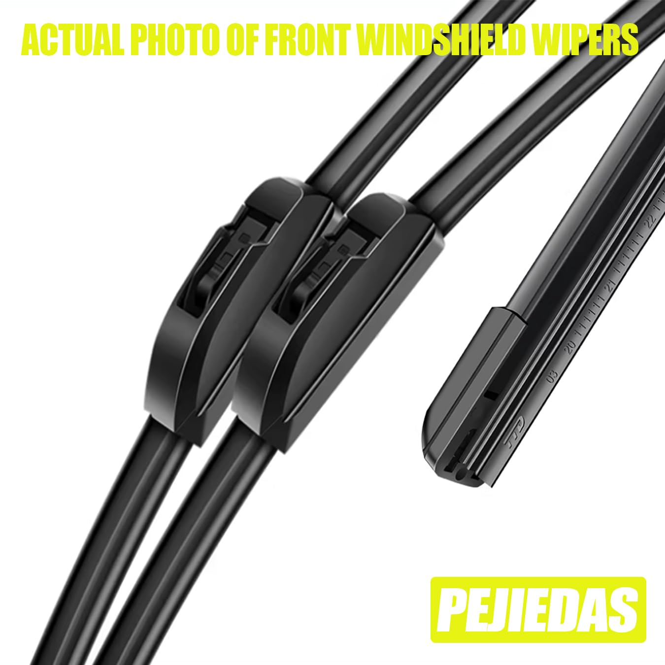 PEJIEDAS 3 Replacement Wiper Blades For Acura MDX 2007 2008 2009 2010 2011 2012 2013 26" + 21" + 12" Front and Rear Wiper Blades (Pack of 3)