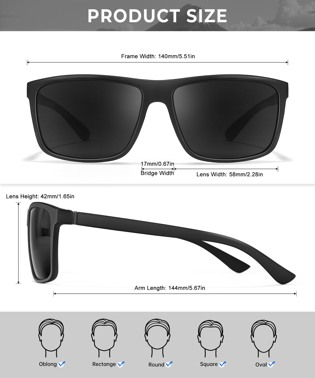 OUKEMAX Polarized Sunglasses Men Women: Mens Sunglasses Sun Glasses for Driving Sports Fishing with UV Protection 3 Packs
