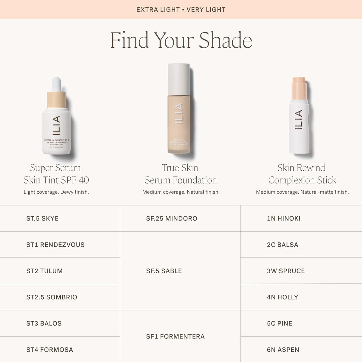 ILIA - Skin Rewind Complexion Stick - Foundation + Concealer + Skincare | Non-Toxic, Vegan, Cruelty-Free, Clean Makeup (6N - Aspen, 0.35 oz | 10 g)