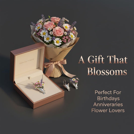 DIY Bouquet Necklace Wearable Mini Vase Jewelry Collection Chain Trendy Flower Holder Pendant to Insert Dried or Real Blooms