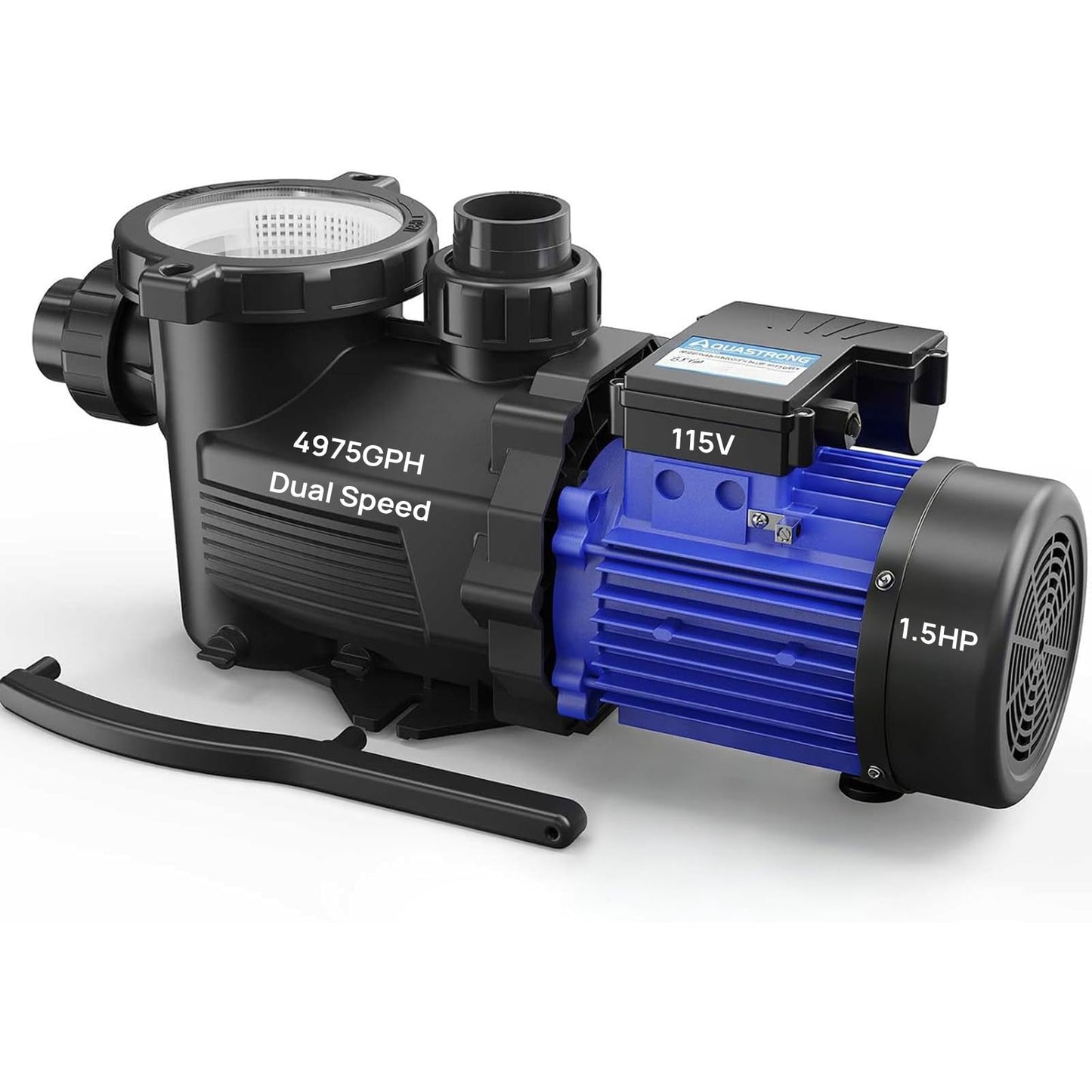 Aquastrong In/Above Ground Pool Pump High Flow Self Primming Swimming Pool Pump,Black
