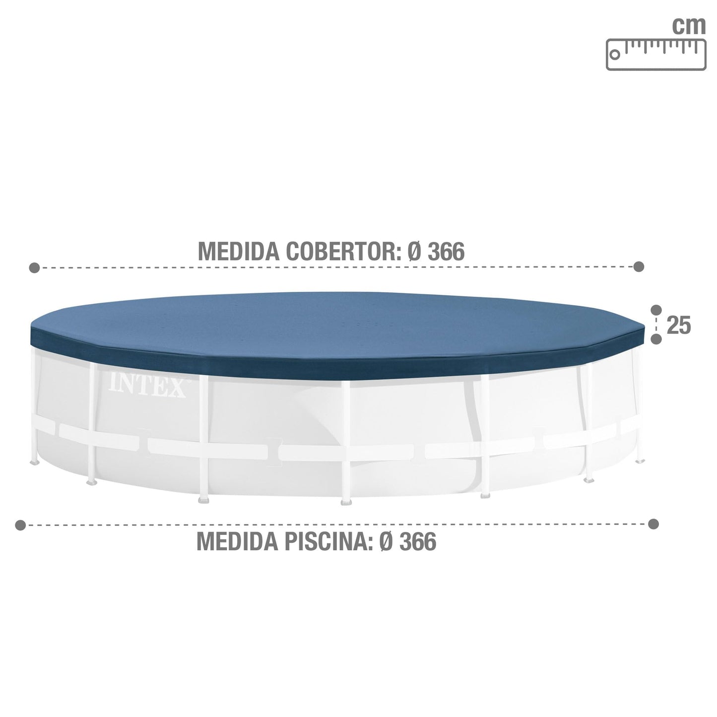 12' Intex Frame Set Pool Cover