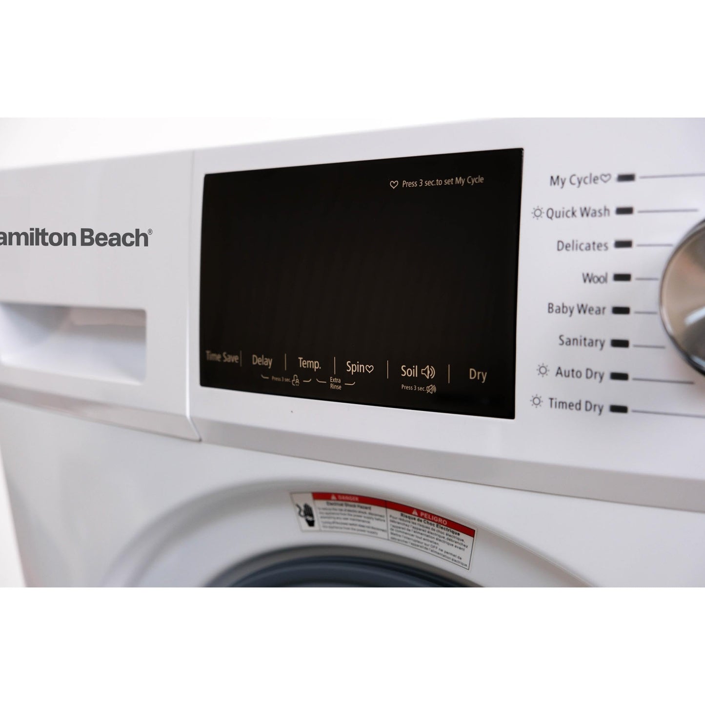 HAMILTON BEACH Washer and Dryer Combo 2.7 cu ft - White