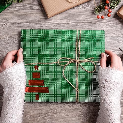 2PCS Plaid Stencil Buffalo Reusable Grids Silk Screen Self-Adhesive Printing 8.5x11 Inch Check for Painting Wood Wall Tile Canvas Paper Fabric