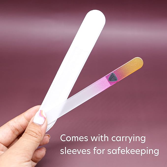 Bona Fide Beauty Czech Glass Nail File Set (8 Pieces) in Multicolor