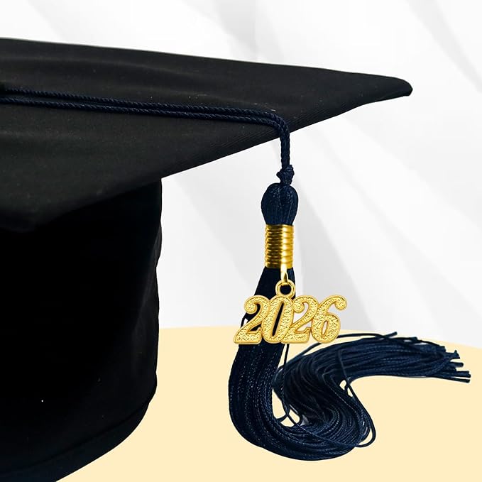 GraduationMall Single&Multiple Color Graduation Tassel with 2026 Year Charm 9"