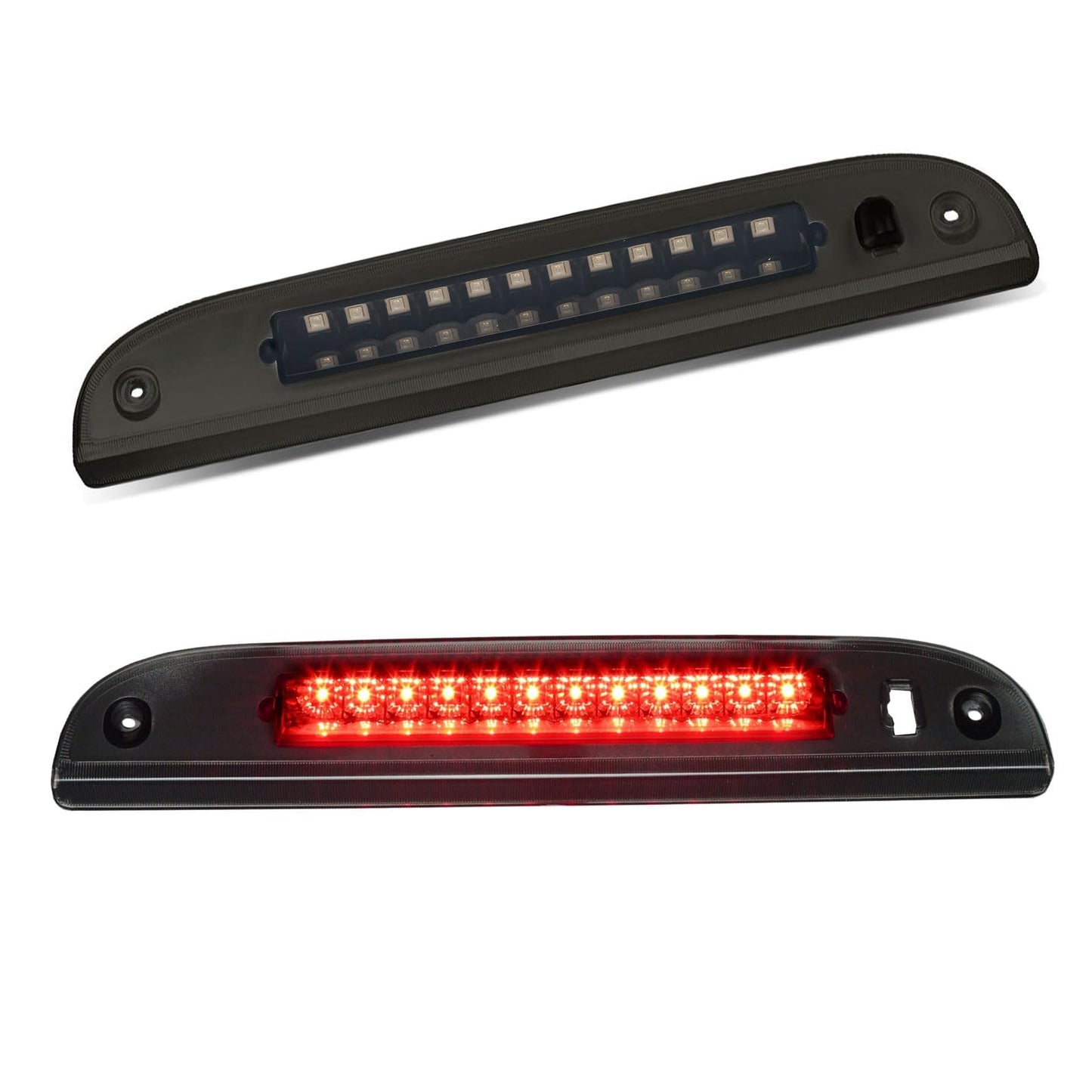 Cxdar Third 3rd Brake Light LED for 2002-2010 Ford Explorer, 2008-2012 Ford Escape High Mount Rear Brake Lights Assembly, Waterproof Center Cab Lamp Stop Light (Black)