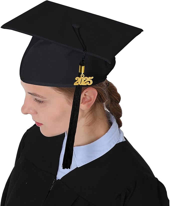 GraduationMall Matte Graduation Cap with 2026 Tassel for High School & Bachelor