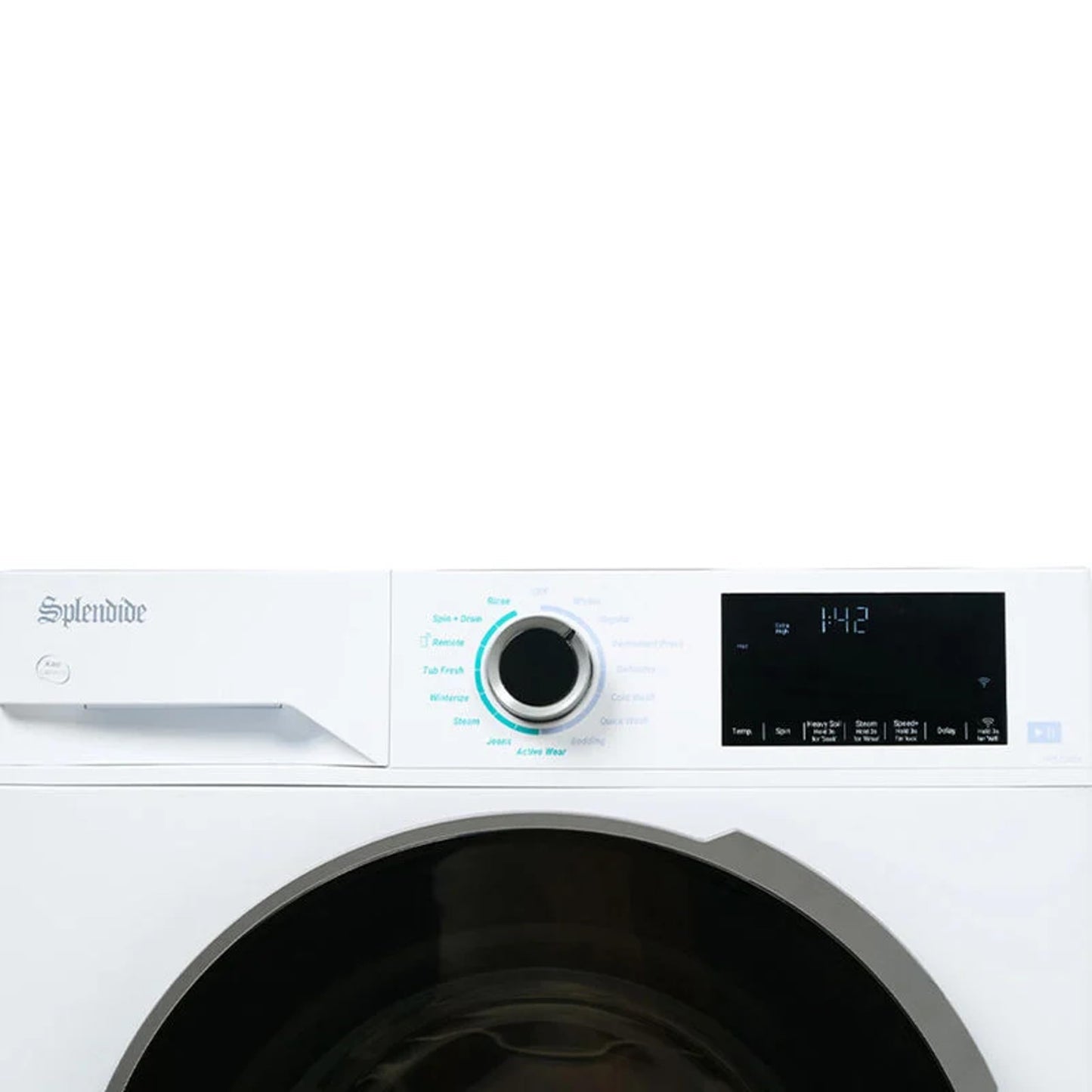 Splendide DV1725X & WFL2500X Replaces WFL1300XD Washer & DV6500X Dryer Stacked Bundle with Vent Kit & SK04 Stack Kit Included + Starter Laundry Powder - Updated Design- Freight Delivery