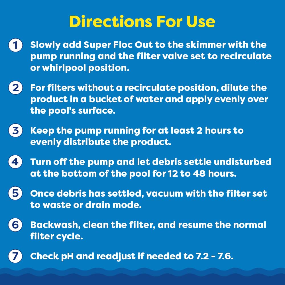 In The Swim Super Floc Out – Drop the Gunk, Ditch the Cloud, Dive Into Clear Water – 1 Quart