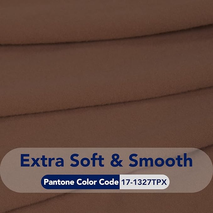PureFit Super Stretch 4 Seater Sofa Slipcover – Spandex Non Slip Soft Couch Sofa Cover, Washable Furniture Protector with Non Skid Foam and Elastic Bottom for Kids, Pets （XX Large, Brown）