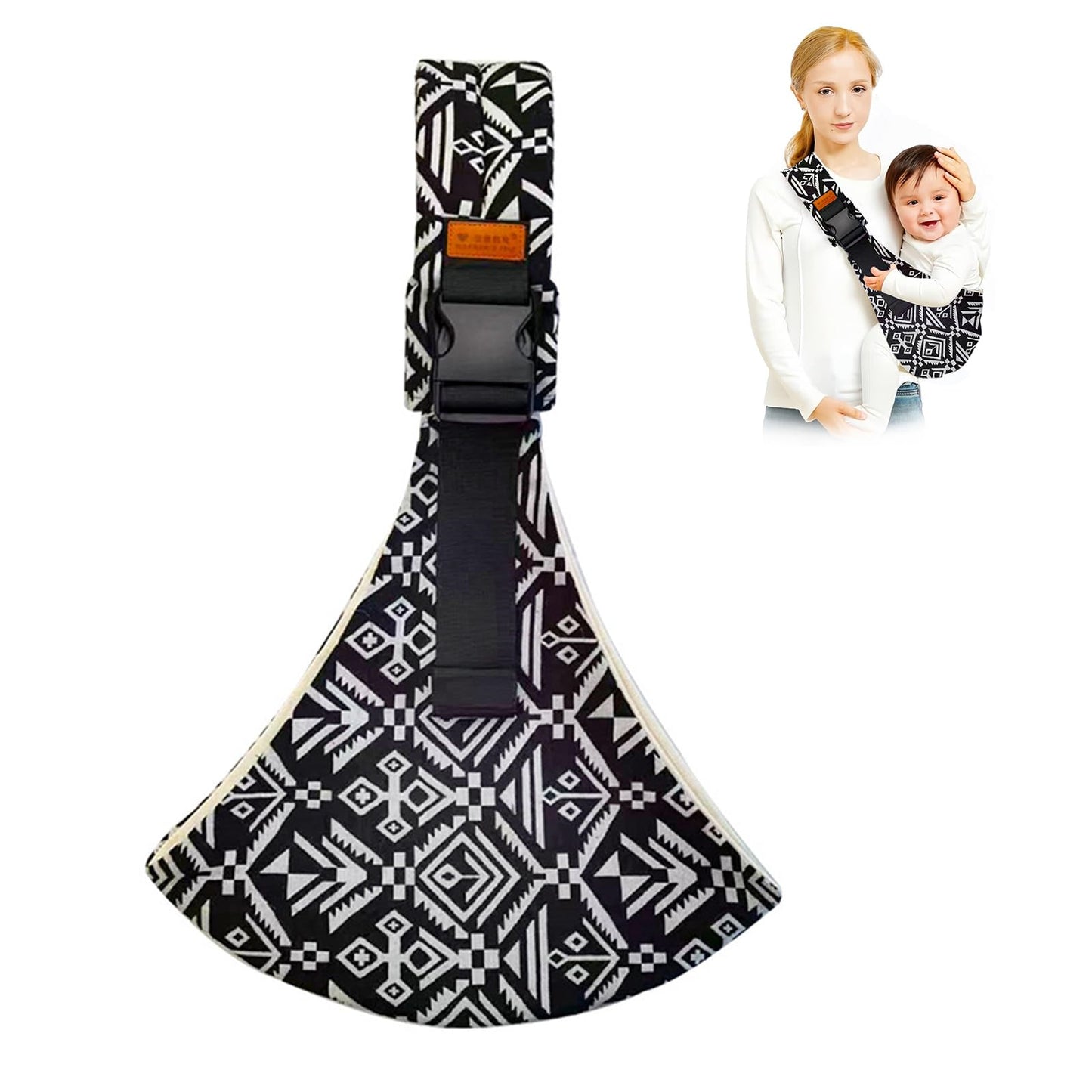 yemyig Baby Sling Carrier,Toddler Carrier, 2024 New Baby Carrier Newborn to Toddler,Portable Lightweight Non-Slip Hip Seat Carrier 10-30lbs(Black Sailboat)