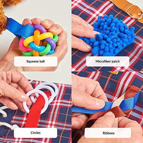ODOXIA Fidget Muff and Blanket for Elderly | Fidget Blanket for Dementia | Dementia Products for Elderly | Gift and Activities for Seniors with Alzheimer’s | Sensory Toys