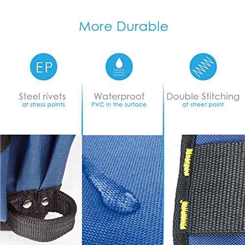 FASITE Tool Belt Pouch, Work Apron with Adjustable Waist Strap, Tool Holder Organizer for Men&Women,Electrician, Carpenter, Framer, Construction, Technician