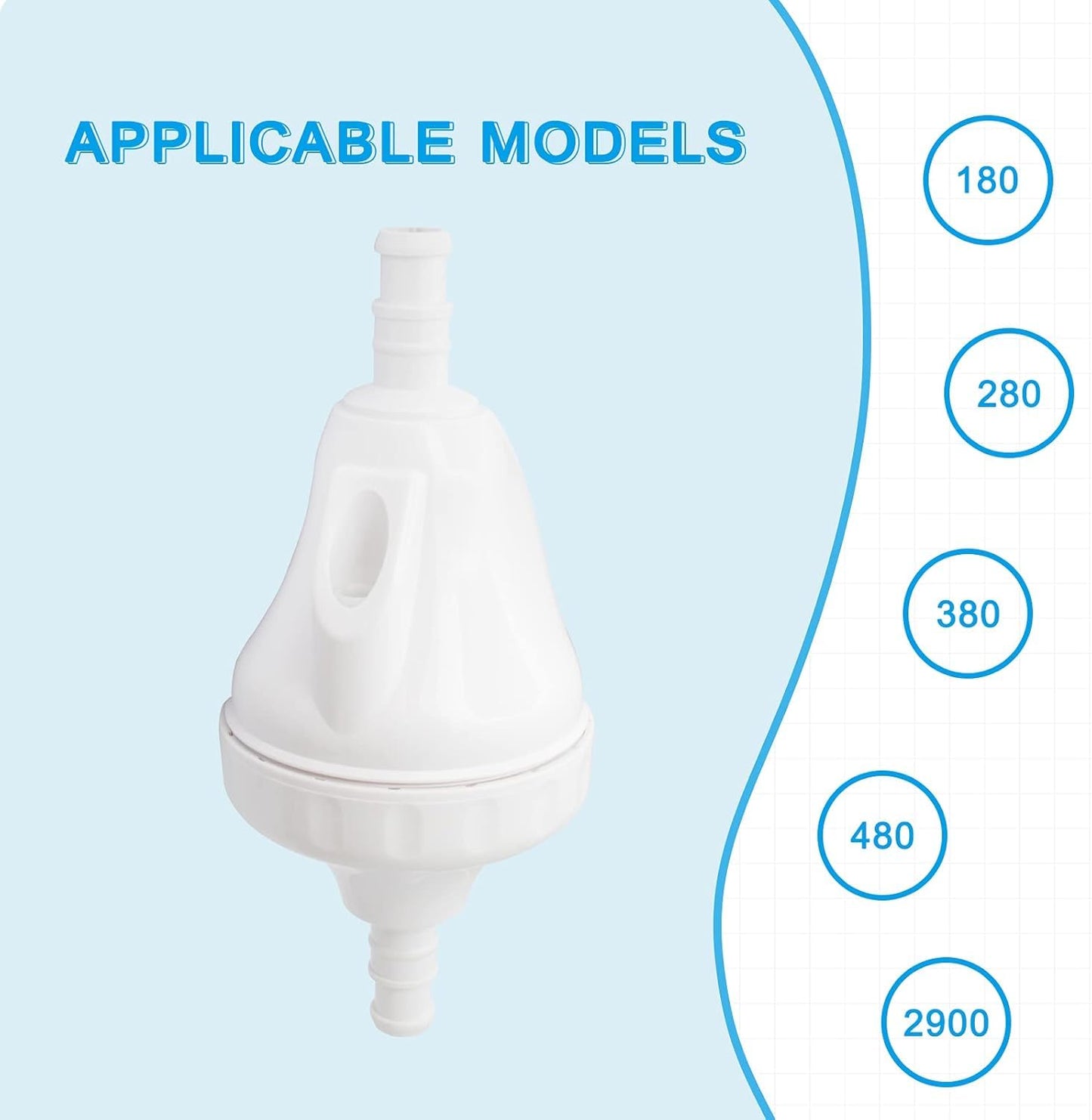Upgraded G52 Backup Valve Replacement Compatible with Polaris 180 280 380 480 3900 Pool Cleaner Replace Part Replacement Kit with G53 Gear Mechanism G57 Collar G54 Outer Casing by Podoy