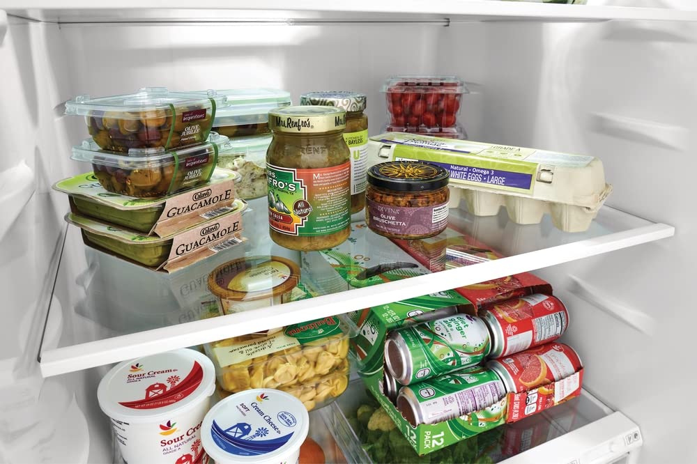 Frigidaire FFHT1822UB 18 cu. ft. Refrigerator with Spacious Interior Storage, Humidity Controlled Crispers to keep produce fresh for longer, Bright LED Lighting, Energy Star Certified, in Black