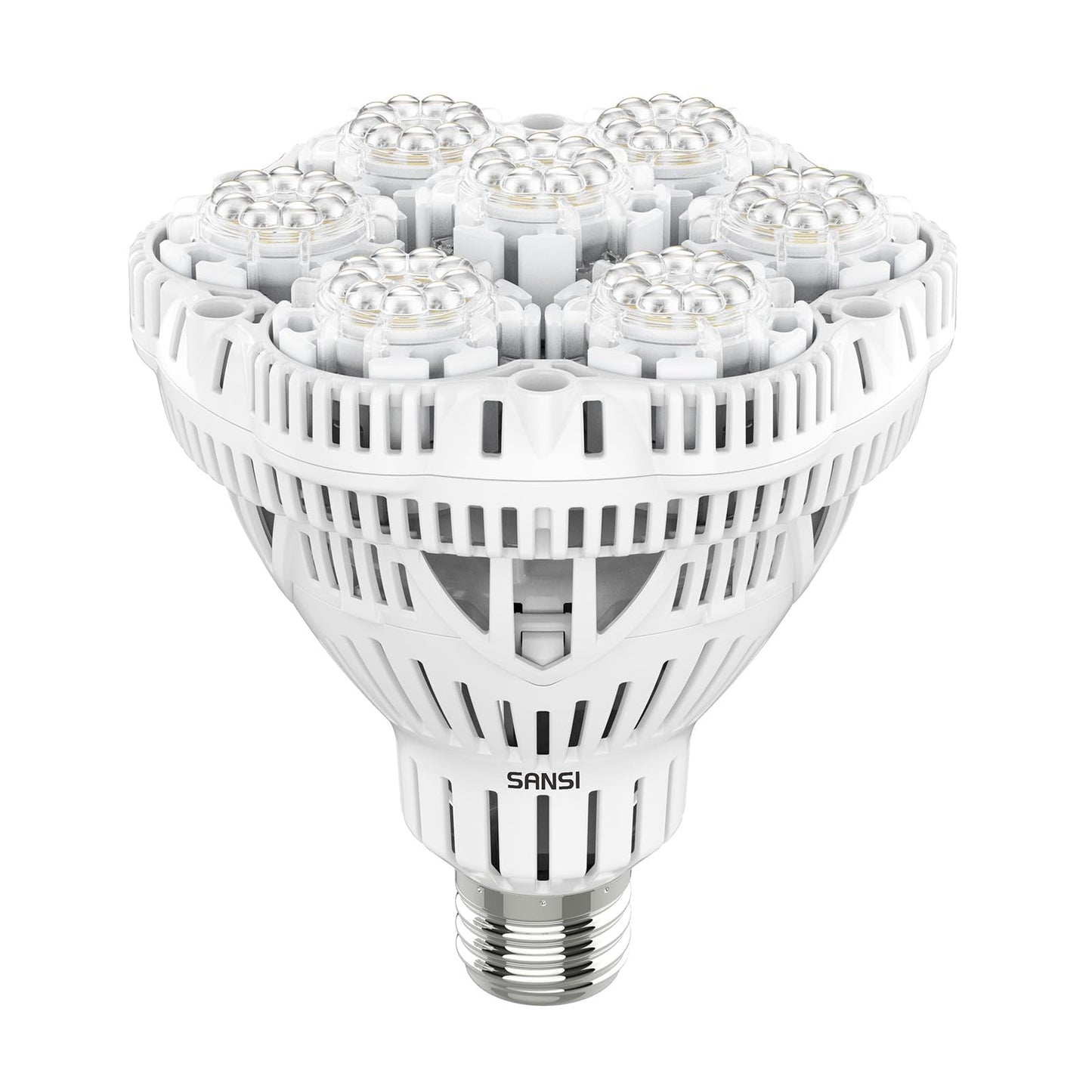 SANSI Grow Lights for Indoor Plants, Full Spectrum 36W Grow Light Bulbs (400 Watt Equiv) with Optical Lens for High PPFD, PPF 65.6 umol/s LED Energy Saving Plant Light for Indoor Growing Seed Starting