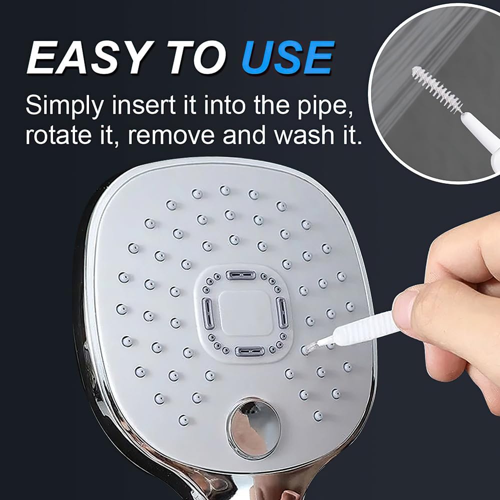 Upgrade Shower Head Cleaning Brush, Gap Hole Anti-Clogging Cleaning Brush, Shower Head Cleaner Picks Brush Tiny Cleaning Brush for Shower Head, Multifunction Shower Head Cleaning Brushes (10PCS)