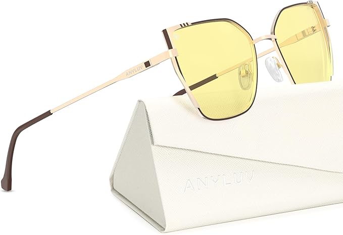 ANYLUV Blue Light Glasses for Woman Men, Womens Blue Light Blocking Glasses Computer Glasses Anti Eyestrain