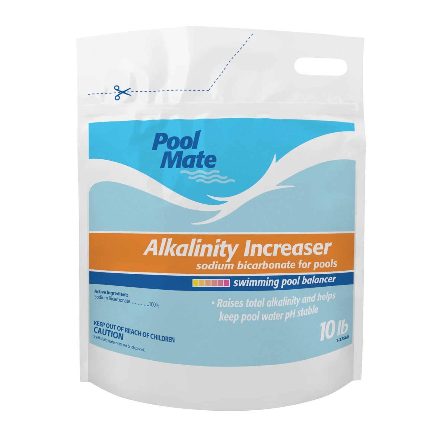 Pool Mate 10-Pounds Premium Alkalinity Increaser for Swimming Pools, 100% Sodium Bicarbonate