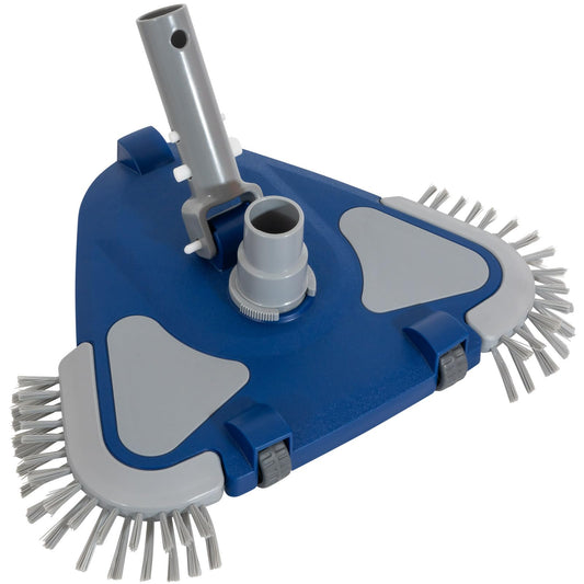 POOLAZA Pool Vacuum Head, Weighted Pool Vacuum Head with 1-1/4'',1-1/2'' Swivel Hose Connection, Bottom & Side Brushes, Pool Vacuum Heads for Inground Pools, Above Ground Pools & Vinyl Lined Pools