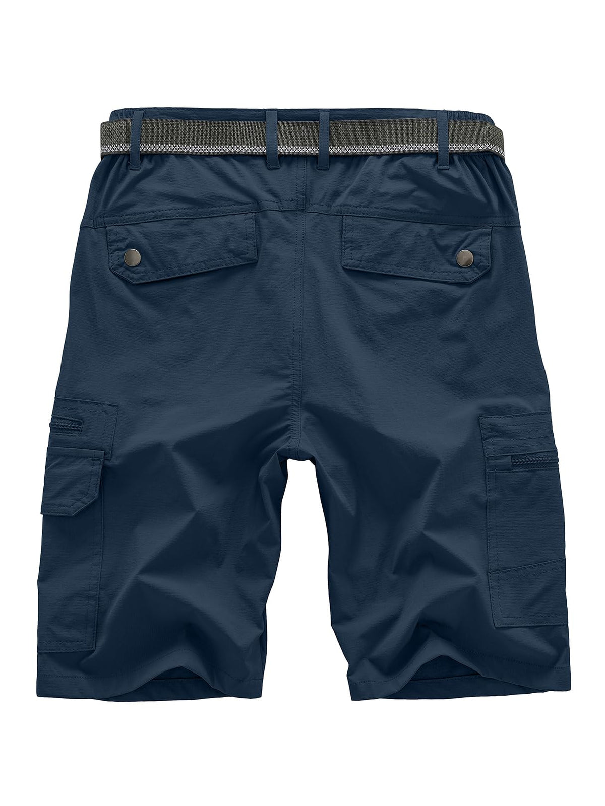 Jessie Kidden Mens Outdoor Casual Expandable Waist Lightweight Water Resistant Quick Dry Fishing Hiking Shorts (6222 Navy, 36)