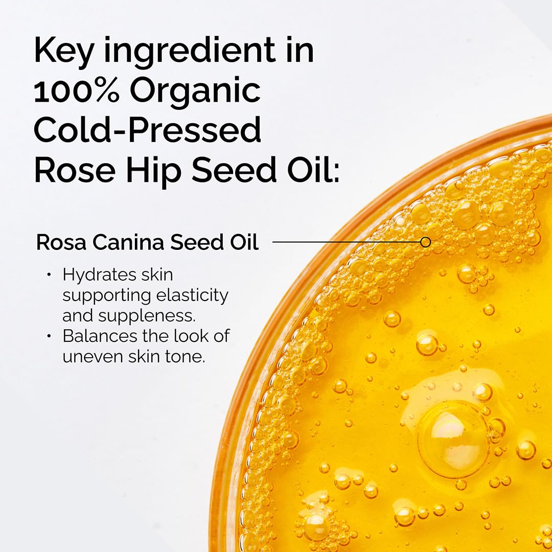 The Ordinary 100% Organic Cold-Pressed Rose Hip Seed Oil,Addresses Signs-of Aging by Improving the Appearance of Uneven Skin Tone,Supporting Skin Elasticity,1 Fl Oz,(Pack of 2)
