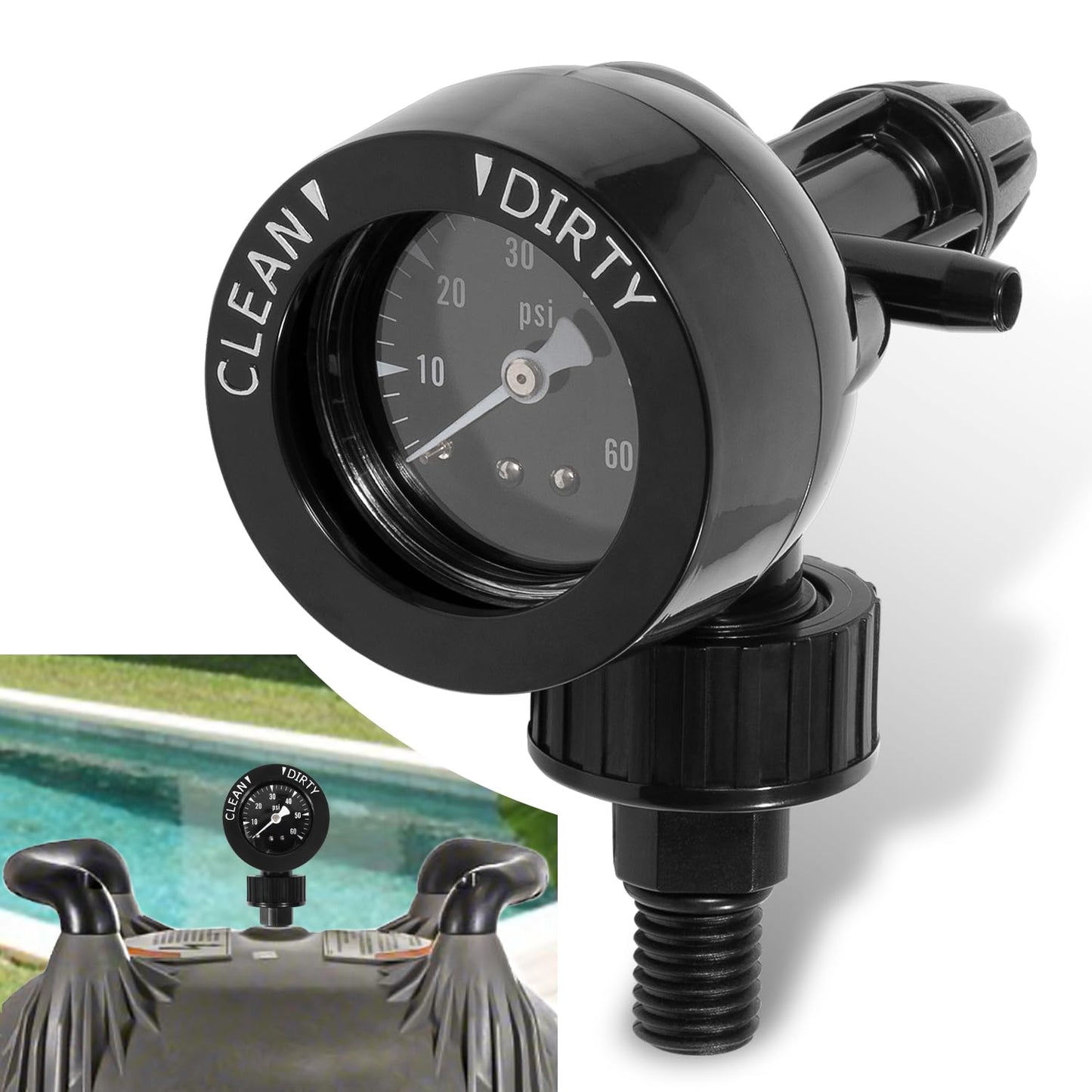 LAIKOU R0357200 Air Gauge Release Valve Assembly Replacement Compatible with Zodiac Jandy CV & CL, DEV & DEL, JS Series Pool and Spa Filters (R0357200)