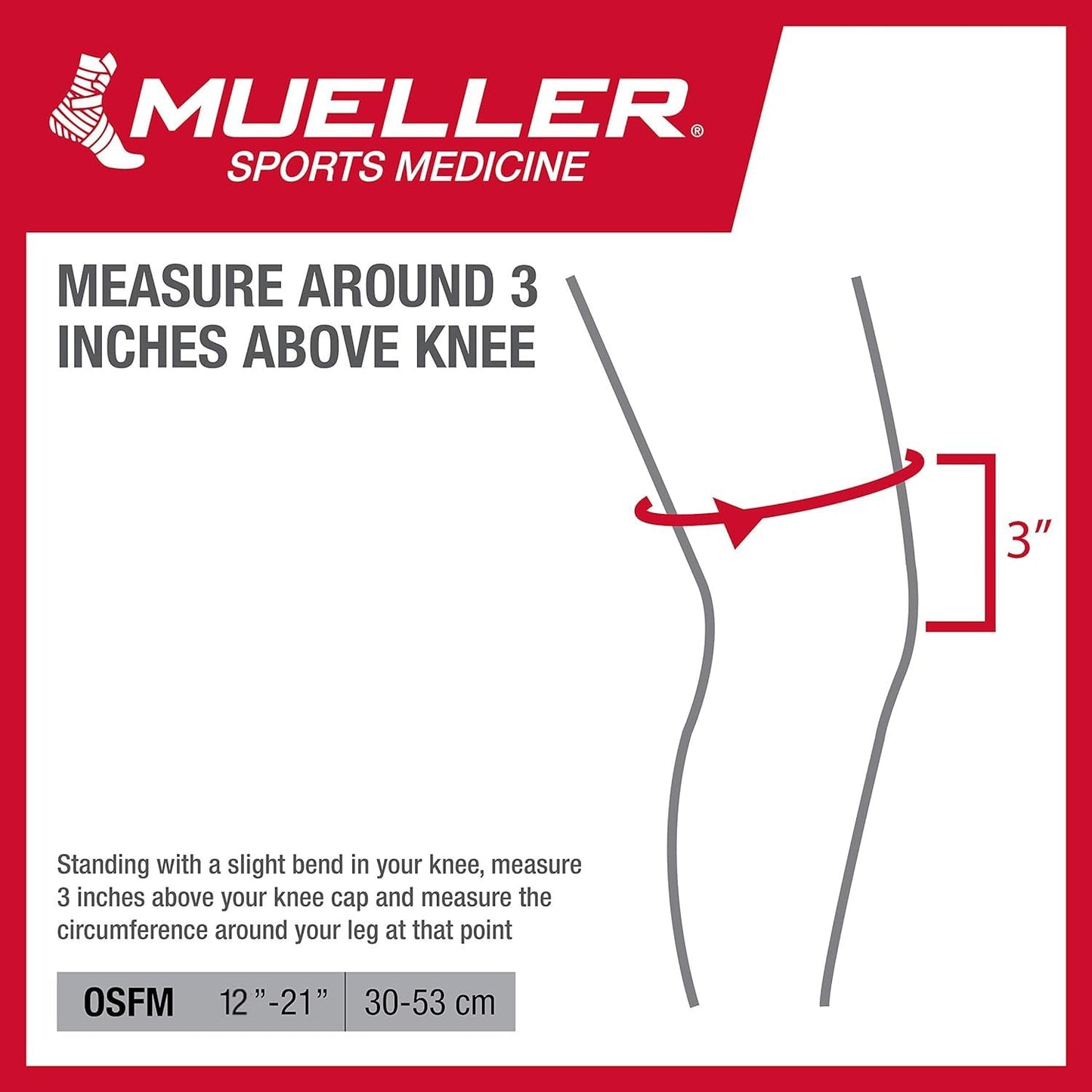MUELLER Sports Medicine 4-Way Adjustable Knee Brace for Men and Women, Knee Stabilizer for Compression and Pain Relief Support, Ideal for Arthritis, Sprains, Black, One Size