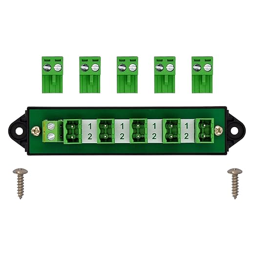 16Amp 300V 2x6 Position Pluggable Terminal Block Distribution Module. OONO D-1652GP