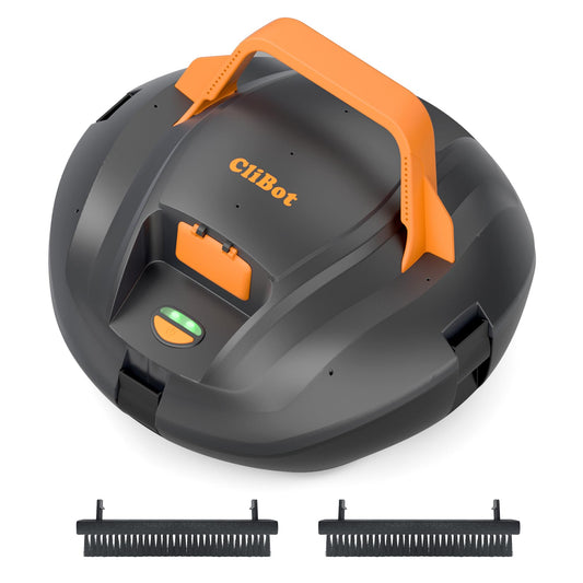 (2026 Upgrade) CliBot Cordless Pool Vacuum for Above Ground Pool - Dual-Motor Automatic Pool Cleaner with 120Mins Runtime, Easy One-Button Operation for Flat In-Ground and Above Ground Pools