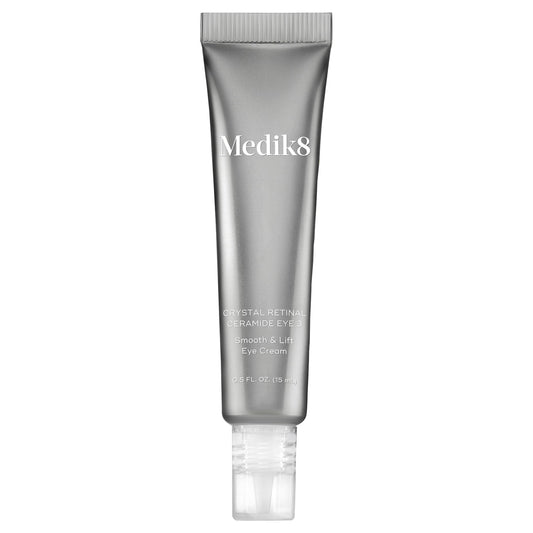 Medik8 Crystal Retinal Ceramide Eye 3 - Lifting Eye Cream with Vitamin A - Smoothing Under Eye Cream for Wrinkles and Sensitive Skin - 0.5 oz