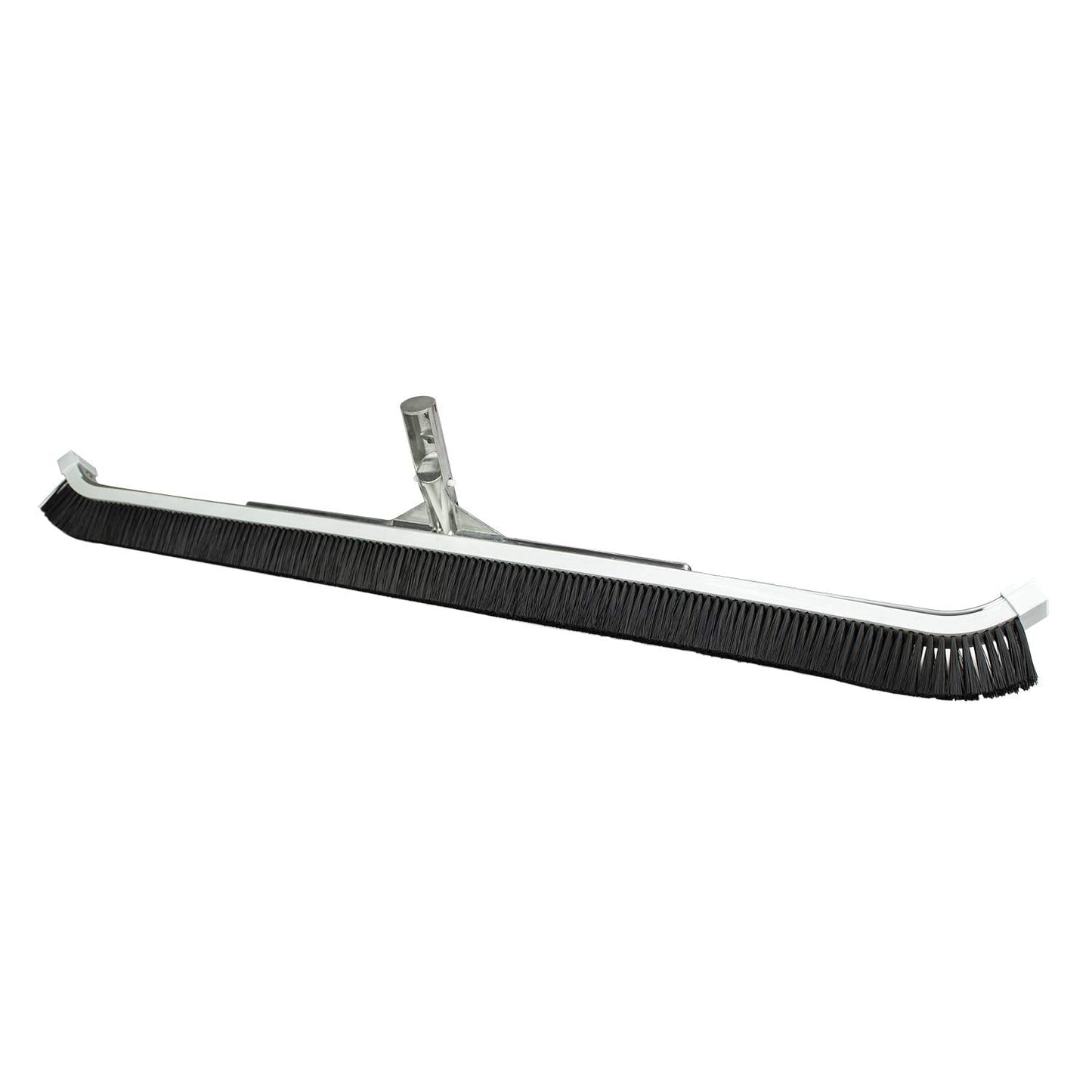 Poolmaster 36-Inch Extra-Wide Commercial Pool Brush, Heavy-Duty Aluminum Back, Curved Head with Nylon Bristles, Safe for Vinyl, Gunite, Fiberglass and Concrete Pools